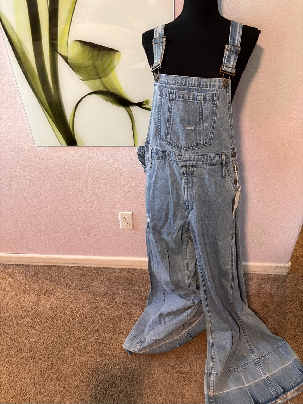 New Show me your Mumu denim overalls size large